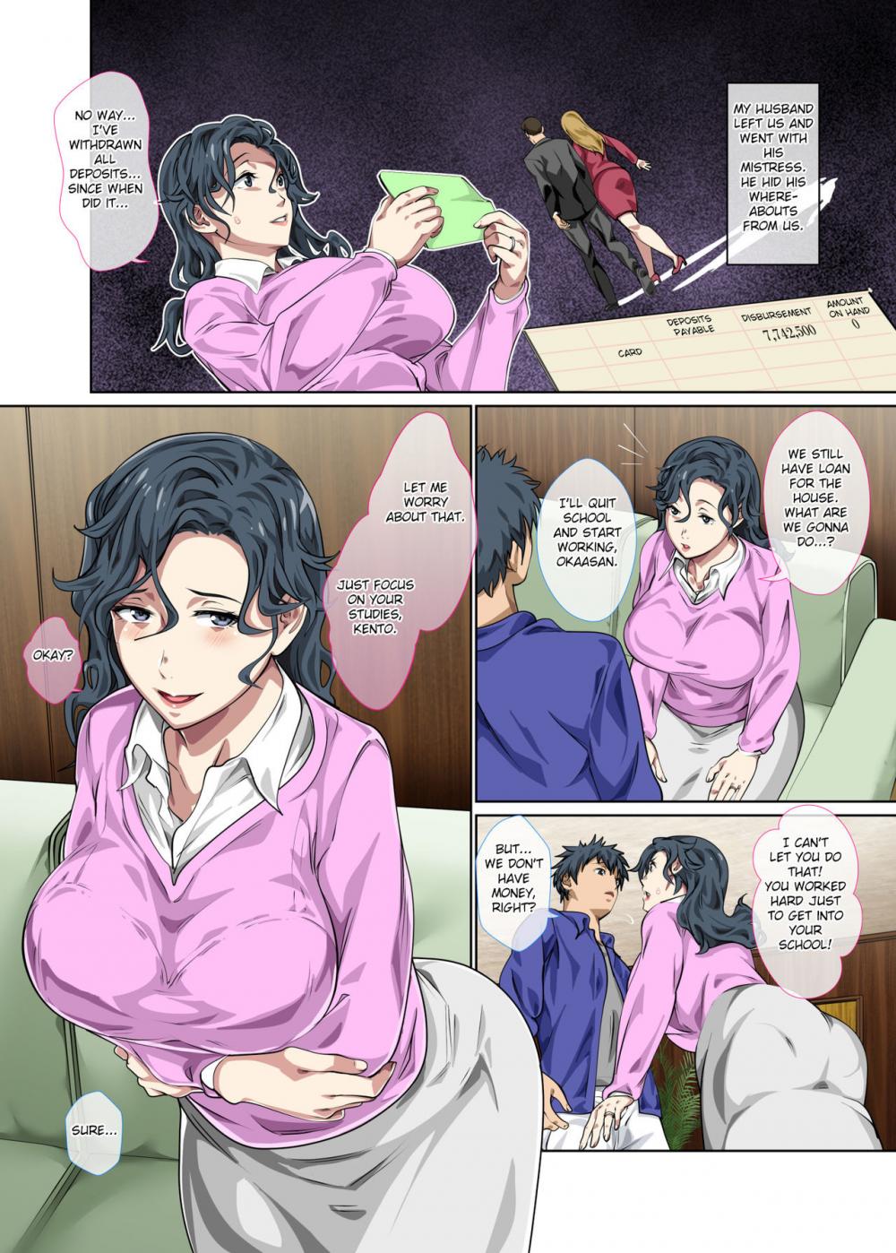 Hentai Manga Comic-A Mother Who May Have a Plain Body But Has Fallen To Adultry-Read-3